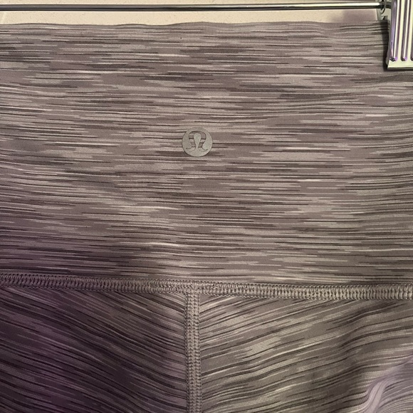 Grey Striped, Lululemon Leggings - Picture 3 of 4